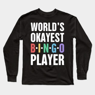 Funny Bingo Player Design Long Sleeve T-Shirt